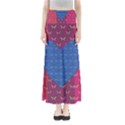 Butterfly Heart Pattern Maxi Skirts View1