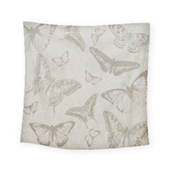 Butterfly Background Vintage Square Tapestry (small)