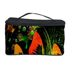 Butterfly Abstract Flowers Cosmetic Storage Case by Nexatart