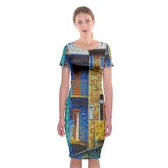 Buenos Aires Travel Classic Short Sleeve Midi Dress by Nexatart