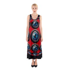 Camera Monitoring Security Sleeveless Maxi Dress by Nexatart