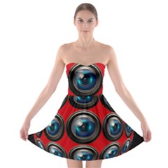 Camera Monitoring Security Strapless Bra Top Dress by Nexatart