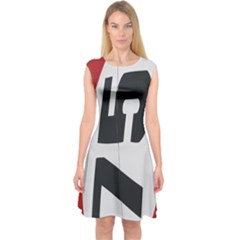 Car Auto Speed Vehicle Automobile Capsleeve Midi Dress by Nexatart