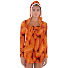 Carrots Vegetables Market Women s Long Sleeve Hooded T-shirt by Nexatart