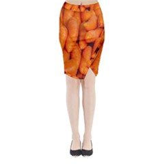 Carrots Vegetables Market Midi Wrap Pencil Skirt by Nexatart