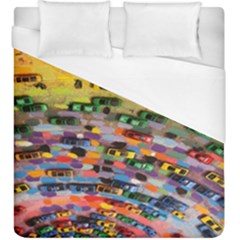 Car Painting Modern Art Duvet Cover (king Size) by Nexatart