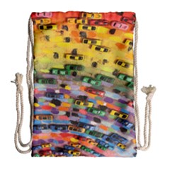 Car Painting Modern Art Drawstring Bag (large) by Nexatart