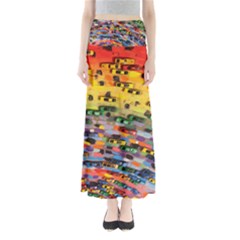 Car Painting Modern Art Maxi Skirts by Nexatart