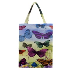 Butterfly Painting Art Graphic Classic Tote Bag by Nexatart