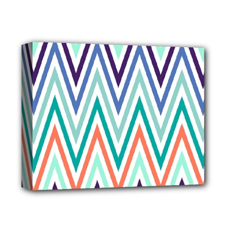 Chevrons Colourful Background Deluxe Canvas 14  X 11  by Nexatart