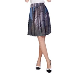 Castle Mystical Mood Moonlight A-line Skirt by Nexatart