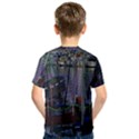 Christmas Boats In Harbor Kids  Sport Mesh Tee View2