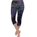 Christmas Boats In Harbor Capri Yoga Leggings View4