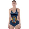 China Wind Dragon Cut-Out One Piece Swimsuit View1