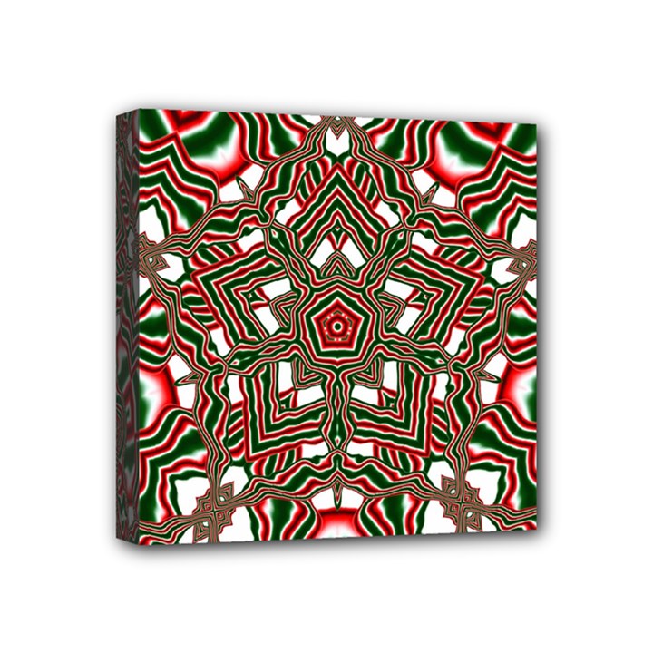 Christmas Kaleidoscope Mini Canvas 4  x 4 