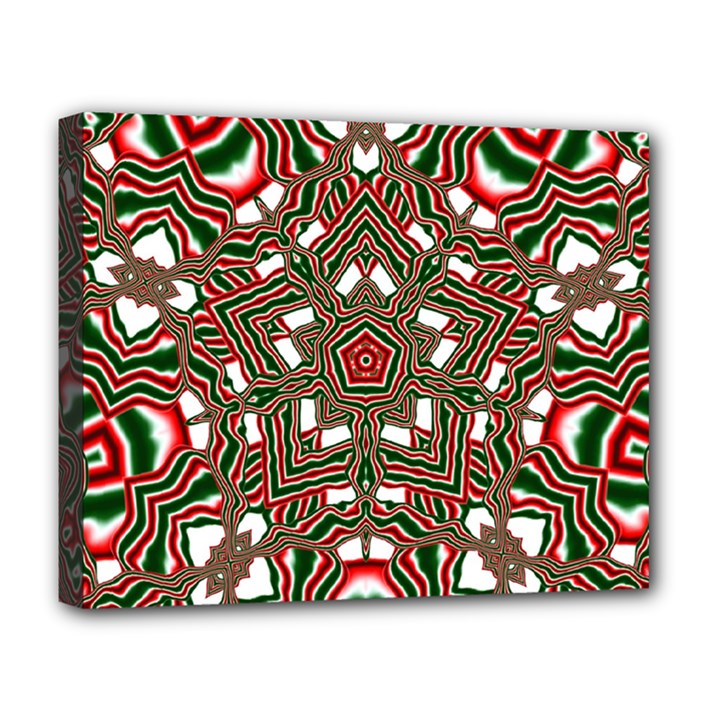 Christmas Kaleidoscope Deluxe Canvas 20  x 16  