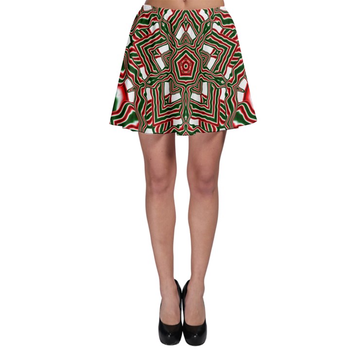 Christmas Kaleidoscope Skater Skirt