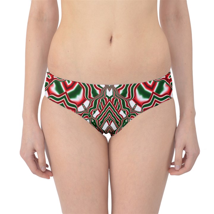 Christmas Kaleidoscope Hipster Bikini Bottoms