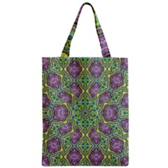 Modern Ornate Geometric Pattern Zipper Classic Tote Bag by dflcprints