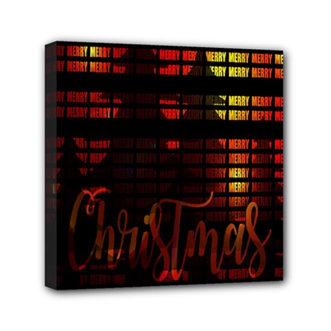 Christmas Advent Gloss Sparkle Mini Canvas 6  X 6  by Nexatart