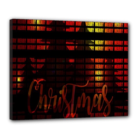 Christmas Advent Gloss Sparkle Canvas 20  X 16  by Nexatart