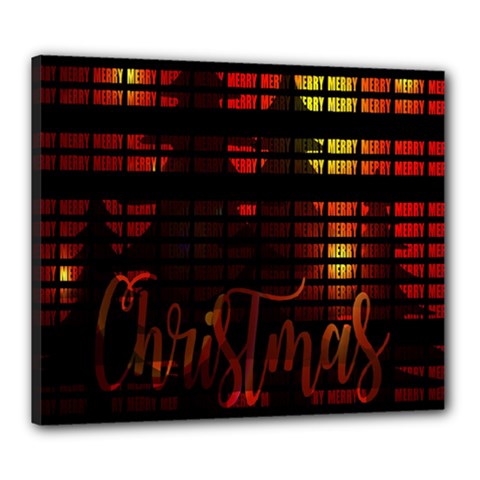 Christmas Advent Gloss Sparkle Canvas 24  X 20  by Nexatart