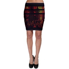 Christmas Advent Gloss Sparkle Bodycon Skirt by Nexatart