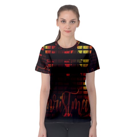 Christmas Advent Gloss Sparkle Women s Sport Mesh Tee by Nexatart