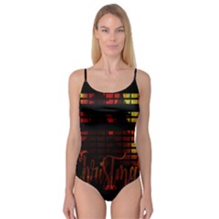 Christmas Advent Gloss Sparkle Camisole Leotard  by Nexatart