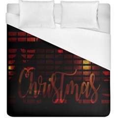 Christmas Advent Gloss Sparkle Duvet Cover (king Size) by Nexatart