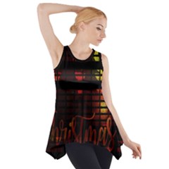 Christmas Advent Gloss Sparkle Side Drop Tank Tunic by Nexatart