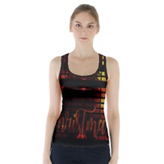 Christmas Advent Gloss Sparkle Racer Back Sports Top by Nexatart