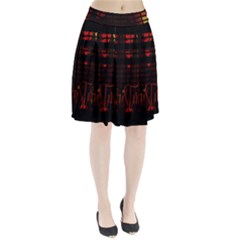 Christmas Advent Gloss Sparkle Pleated Skirt by Nexatart