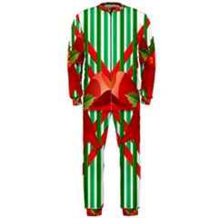 Christmas Gift Wrap Decoration Red Onepiece Jumpsuit (men)  by Nexatart