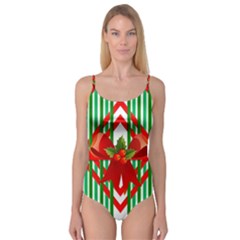 Christmas Gift Wrap Decoration Red Camisole Leotard  by Nexatart