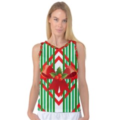 Christmas Gift Wrap Decoration Red Women s Basketball Tank Top