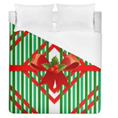 Christmas Gift Wrap Decoration Red Duvet Cover (queen Size) by Nexatart