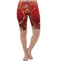 Christmas Greeting Card Star Cropped Leggings  View1