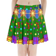 Christmas Ornaments Advent Ball Pleated Mini Skirt by Nexatart