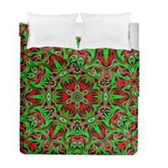 Christmas Kaleidoscope Pattern Duvet Cover Double Side (full/ Double Size)