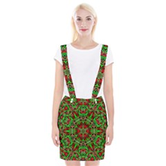 Christmas Kaleidoscope Pattern Suspender Skirt