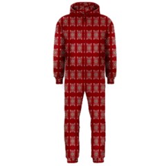 Christmas Paper Pattern Hooded Jumpsuit (men) 