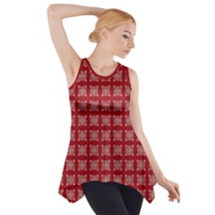 Christmas Paper Pattern Side Drop Tank Tunic by Nexatart