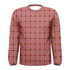 Christmas Paper Wrapping Pattern Men s Long Sleeve Tee by Nexatart