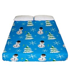 Christmas Pattern Fitted Sheet (queen Size)