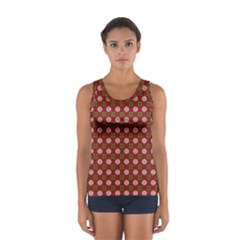 Christmas Paper Wrapping Pattern Women s Sport Tank Top  by Nexatart