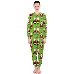 Christmas Santa Santa Claus Onepiece Jumpsuit (ladies)  by Nexatart