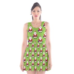 Christmas Santa Santa Claus Scoop Neck Skater Dress by Nexatart