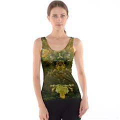 Vermont Autumn Tree Op Art Tank Top by SusanFranzblau