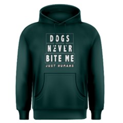 Dogs Never Bite Me - Men s Pullover Hoodie by FunnySaying